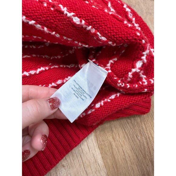 Lands' End Womens Multicolor Scenic Nordic Wool Blend Long Sleeve Sweater Size X - Picture 5 of 7